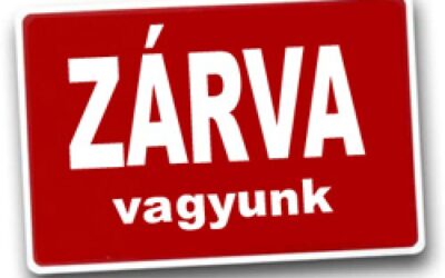 A két ünnep között zárva vagyunk